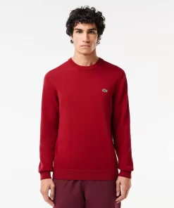 Lacoste Knitwear-Crew Neck Cotton Sweater