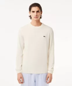 Lacoste Knitwear-Crew Neck Cotton Sweater