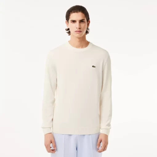 Lacoste Knitwear-Crew Neck Cotton Sweater