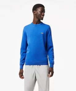 Lacoste Knitwear-Crew Neck Cotton Sweater