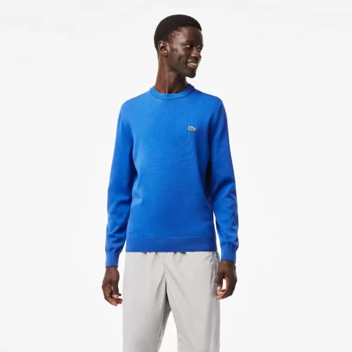 Lacoste Knitwear-Crew Neck Cotton Sweater