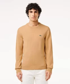 Lacoste Knitwear-Crew Neck Cotton Sweater