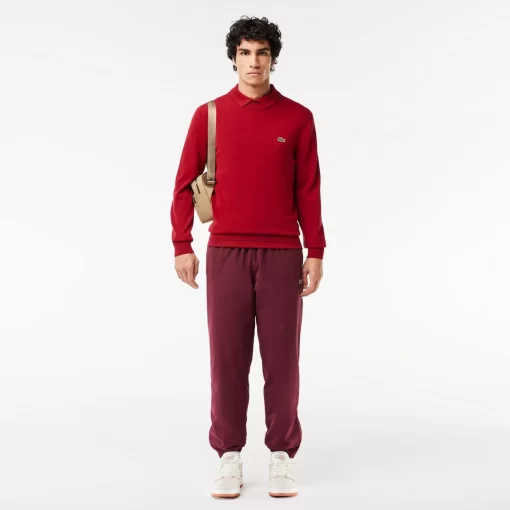 Lacoste Knitwear-Crew Neck Cotton Sweater