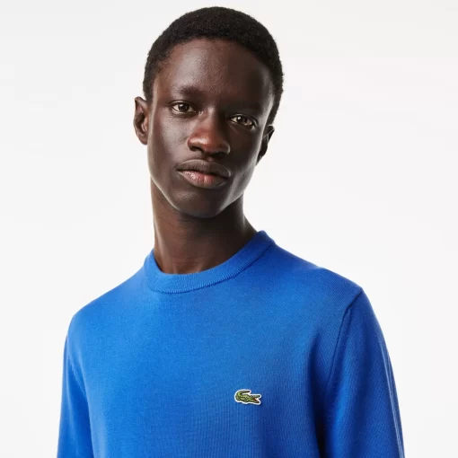 Lacoste Knitwear-Crew Neck Cotton Sweater