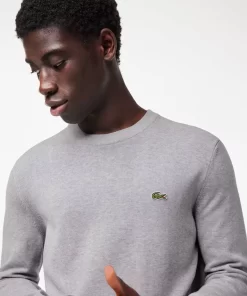 Lacoste Knitwear-Crew Neck Cotton Sweater