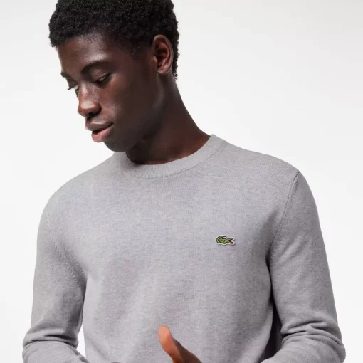 Lacoste Knitwear-Crew Neck Cotton Sweater