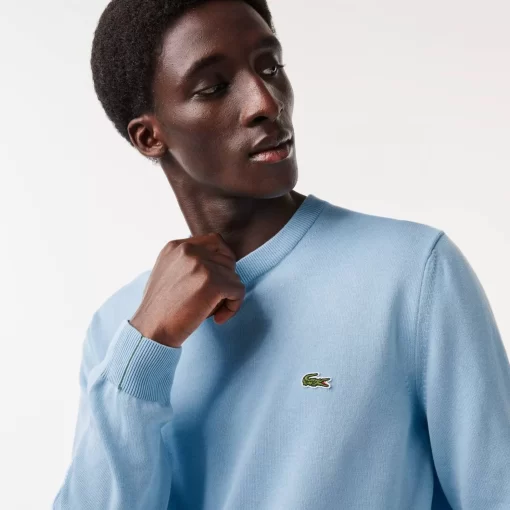 Lacoste Knitwear-Crew Neck Cotton Sweater