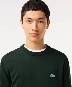 Lacoste Knitwear-Crew Neck Cotton Sweater