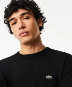 Lacoste Knitwear-Crew Neck Cotton Sweater