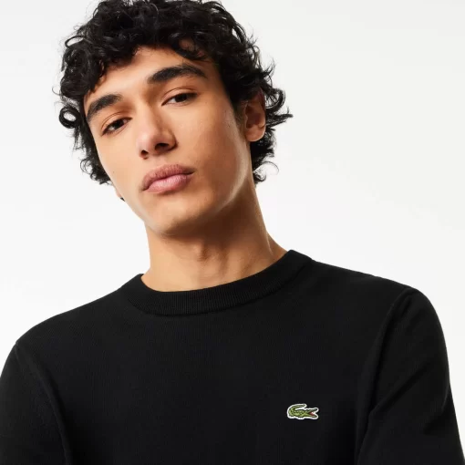 Lacoste Knitwear-Crew Neck Cotton Sweater