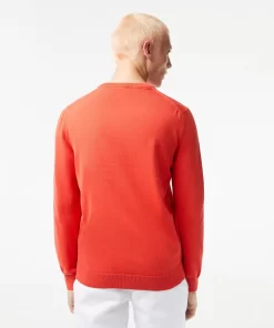 Lacoste Knitwear-Crew Neck Cotton Sweater