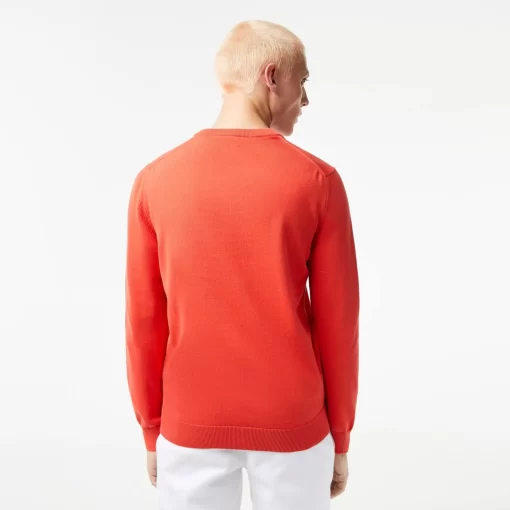 Lacoste Knitwear-Crew Neck Cotton Sweater