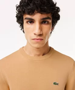 Lacoste Knitwear-Crew Neck Cotton Sweater