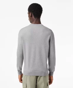 Lacoste Knitwear-Crew Neck Cotton Sweater