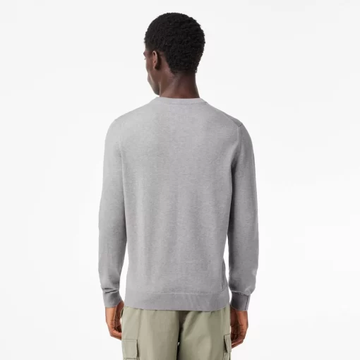 Lacoste Knitwear-Crew Neck Cotton Sweater