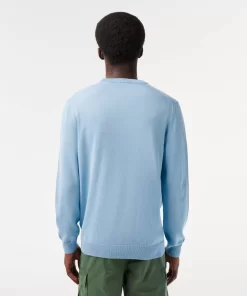 Lacoste Knitwear-Crew Neck Cotton Sweater