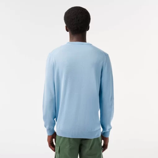 Lacoste Knitwear-Crew Neck Cotton Sweater