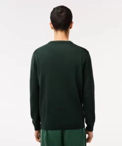 Lacoste Knitwear-Crew Neck Cotton Sweater