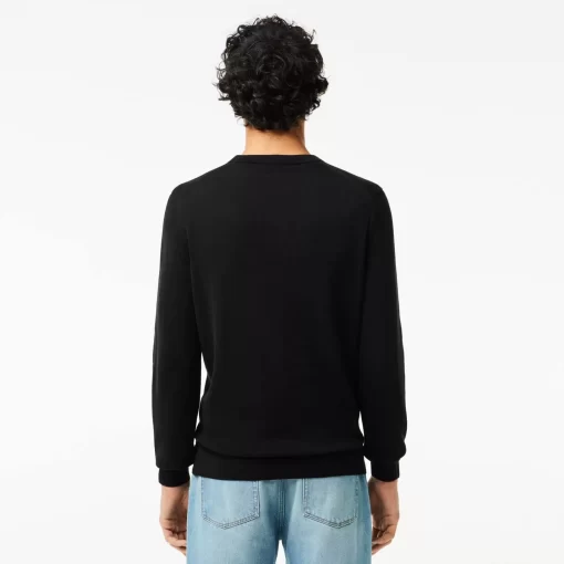 Lacoste Knitwear-Crew Neck Cotton Sweater