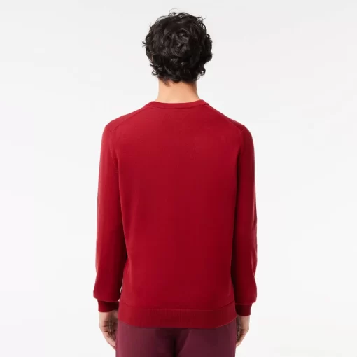 Lacoste Knitwear-Crew Neck Cotton Sweater