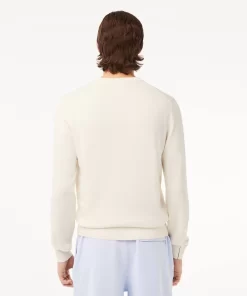 Lacoste Knitwear-Crew Neck Cotton Sweater