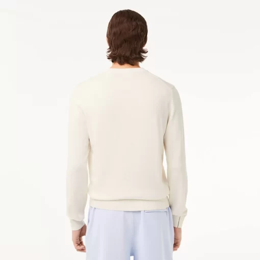 Lacoste Knitwear-Crew Neck Cotton Sweater