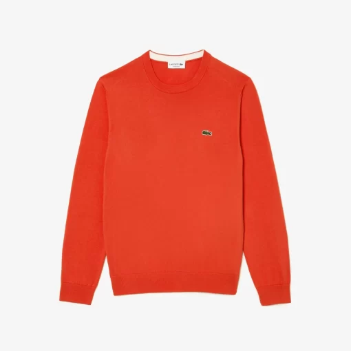 Lacoste Knitwear-Crew Neck Cotton Sweater