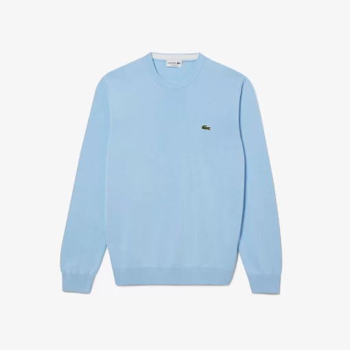 Lacoste Knitwear-Crew Neck Cotton Sweater