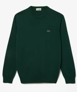 Lacoste Knitwear-Crew Neck Cotton Sweater