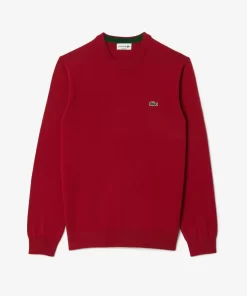 Lacoste Knitwear-Crew Neck Cotton Sweater