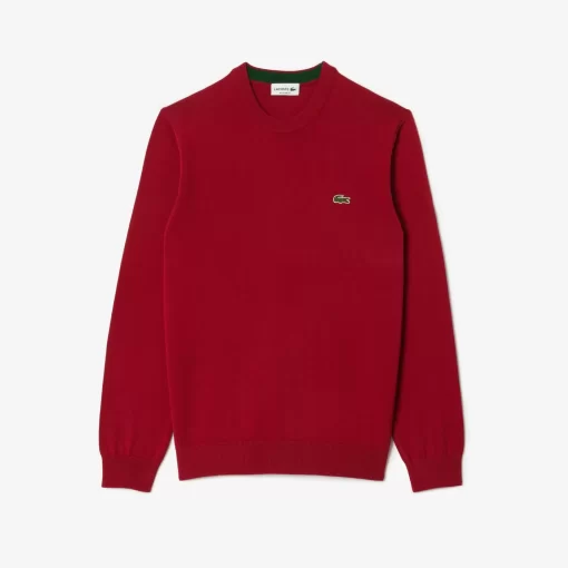 Lacoste Knitwear-Crew Neck Cotton Sweater