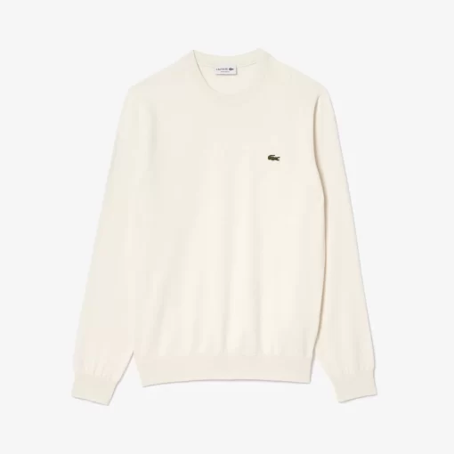 Lacoste Knitwear-Crew Neck Cotton Sweater