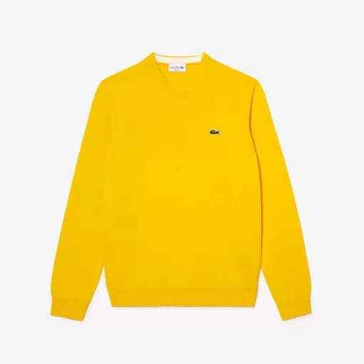 Lacoste Knitwear-Crew Neck Cotton Sweater