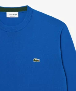 Lacoste Knitwear-Crew Neck Cotton Sweater