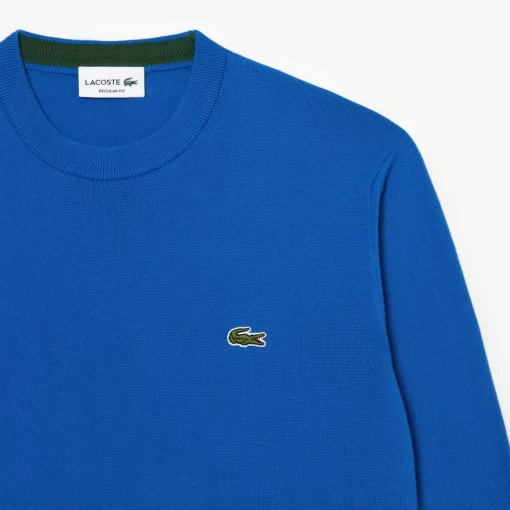 Lacoste Knitwear-Crew Neck Cotton Sweater