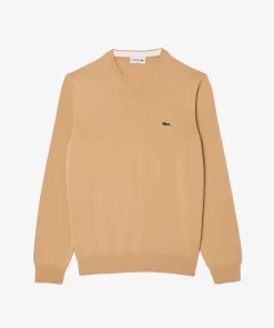 Lacoste Knitwear-Crew Neck Cotton Sweater