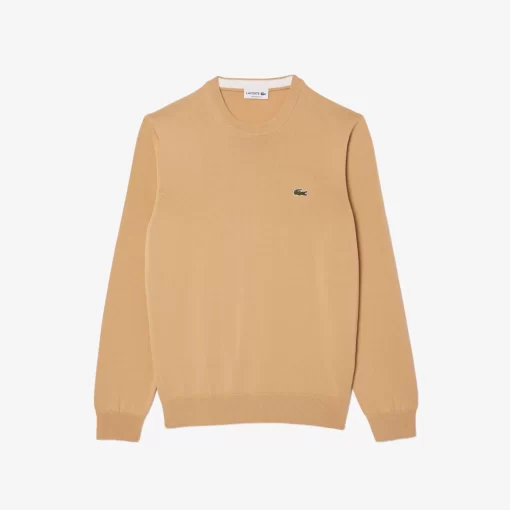 Lacoste Knitwear-Crew Neck Cotton Sweater