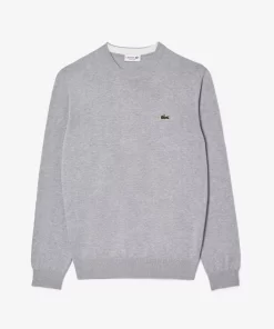 Lacoste Knitwear-Crew Neck Cotton Sweater