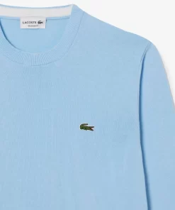 Lacoste Knitwear-Crew Neck Cotton Sweater