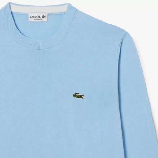 Lacoste Knitwear-Crew Neck Cotton Sweater