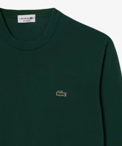 Lacoste Knitwear-Crew Neck Cotton Sweater