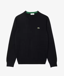 Lacoste Knitwear-Crew Neck Cotton Sweater