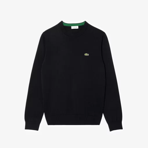 Lacoste Knitwear-Crew Neck Cotton Sweater