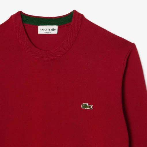 Lacoste Knitwear-Crew Neck Cotton Sweater