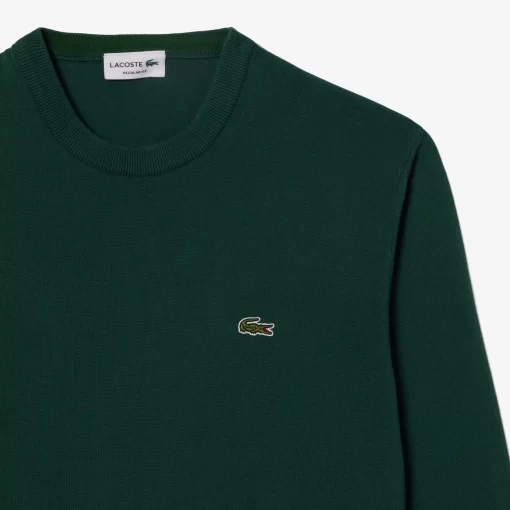 Lacoste Knitwear-Crew Neck Cotton Sweater