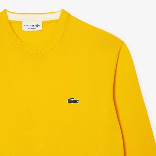 Lacoste Knitwear-Crew Neck Cotton Sweater