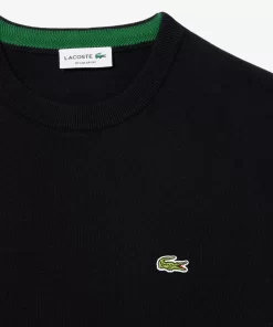 Lacoste Knitwear-Crew Neck Cotton Sweater