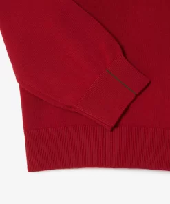 Lacoste Knitwear-Crew Neck Cotton Sweater