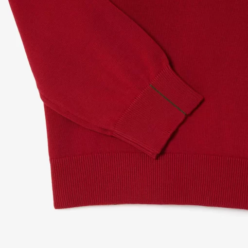 Lacoste Knitwear-Crew Neck Cotton Sweater