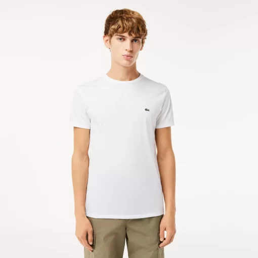 Lacoste T-Shirts-Crew Neck Pima Cotton Jersey T-Shirt